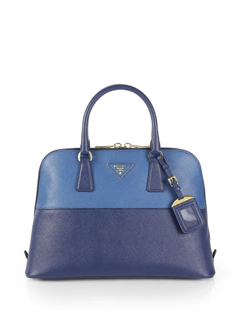 prada blue and white bag|Prada saffiano blue.